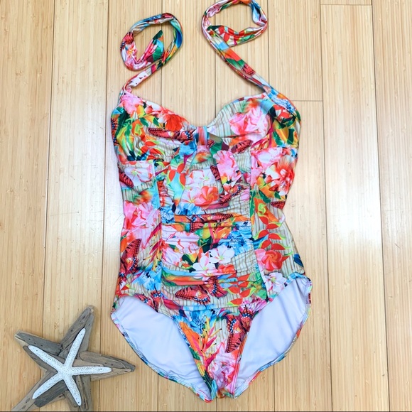 Seafolly Other - SEAFOLLY Butterfly Coast One piece bathing suit 8.